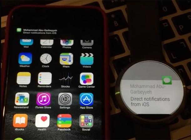 Хак пусна нотификациите от iOS в часовник с Android Wear