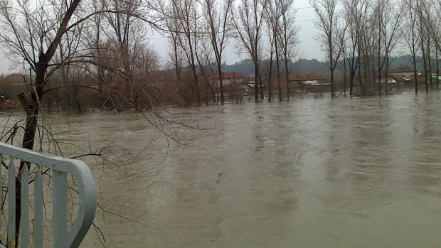 Над 200 дка земеделски земи са под вода заради скъсана дига в Русенско