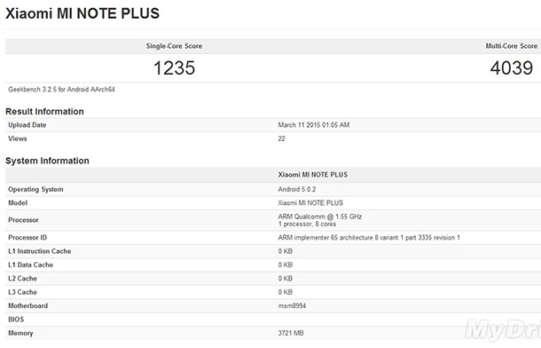 Xiaomi Mi Note Plus: със Snapdragon 810 и 4GB RAM