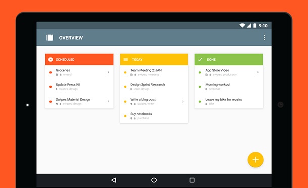 Приложението Swipes за управление на задачи получи и версия за Android