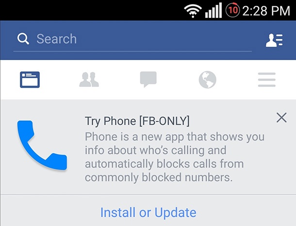 Facebook тества свое приложение за мобилни разговори