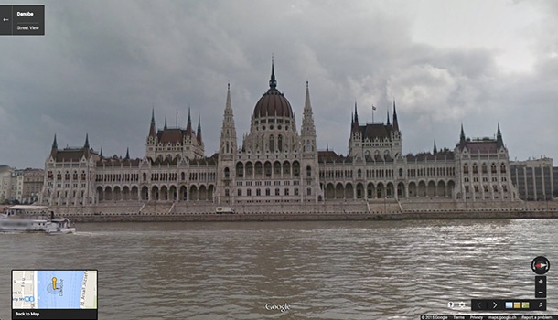 Плавайте по Дунав с Google Street View