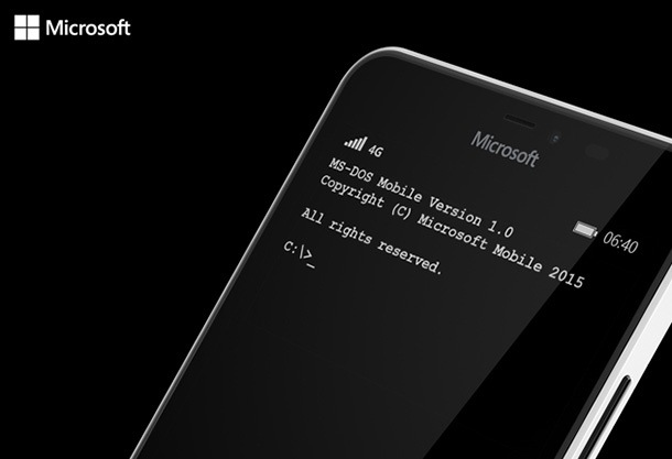 Microsoft пусна MS-DOS Mobile за Lumia