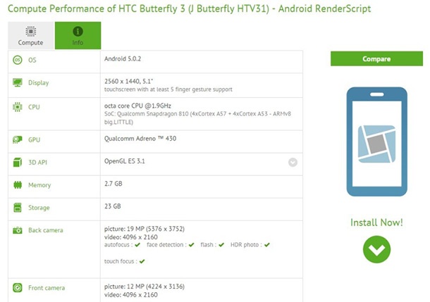 HTC Butterfly 3 може да осигури QHD дисплей, Snapdragon 810 и 13MP камера за селфи