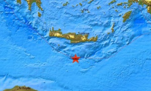 4,7 по Рихтер разлюля остров Крит