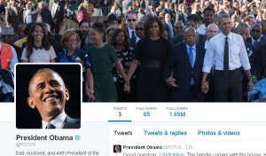 Барак Обама вече има личен профил в Twitter
