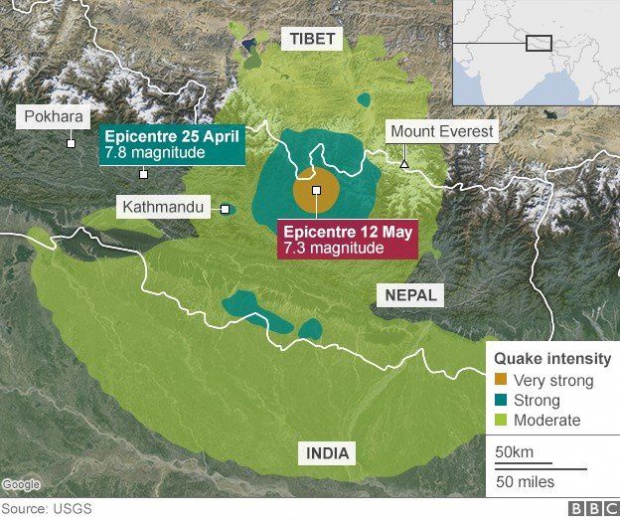 Най-малко 29 убити от новия трус в Непал, над 1000 са пострадали