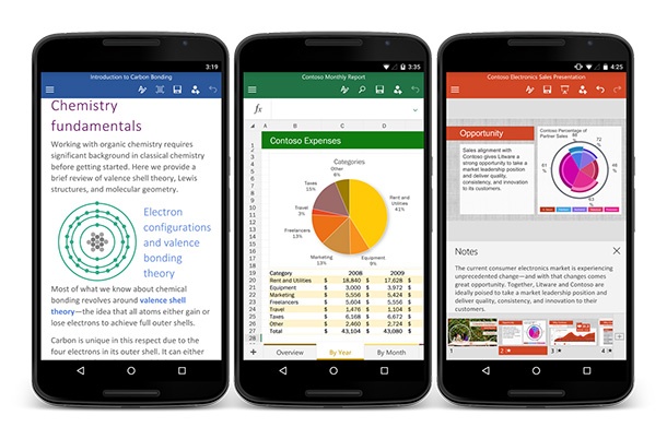 Office приложенията на Microsoft вече достъпни за всички телефони с Android