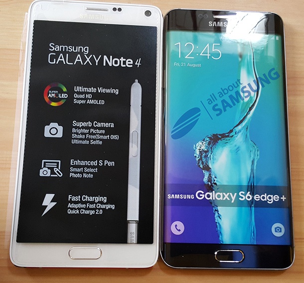 Снимки показват макет на Samsung Galaxy S6 edge+