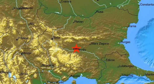 Слабо земетресение край Пловдив