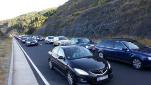 Големи опашки и от двете страни на границата с Гърция