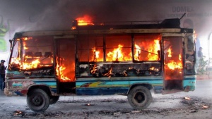 Автобус горя до Шумен, пътниците са в безопасност