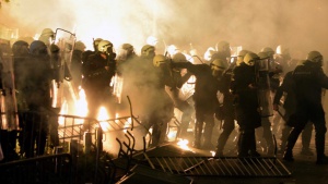 40 души са ранени при протест срещу властта в Подгорица