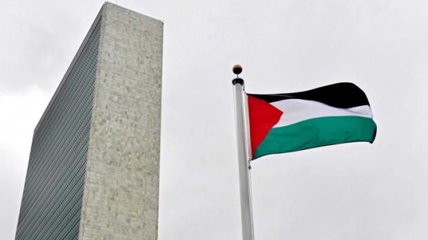 Палестинското знаме за пръв път се развя над сградата на ООН