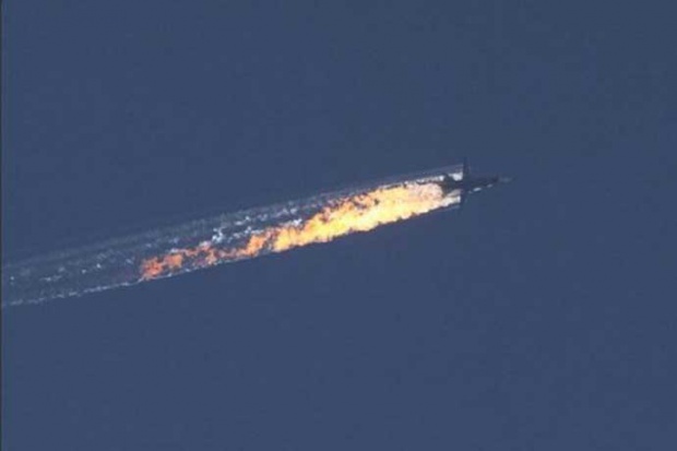 Сваленият руски бомбардировач е ударен в опашката