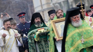 Частица от мощите на св. Серафим Саровски са в патриаршеската катедрала