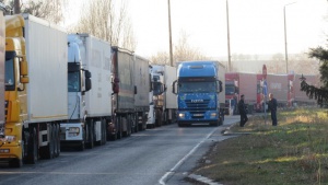 10-километрова опашка от тежкотоварни камиони на ГКПП "Дунав мост" 1
