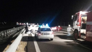 Тежка катастрофа на автомагистрала „Струма” с един загинал и 4 ранени