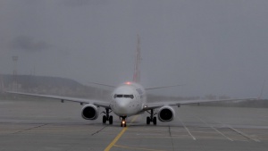 Терористът, отвлякъл самолета, разреши на жените и децата да слязат от него