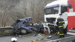 Жестока катастрофа на АМ "Тракия", шофьор на ТИР загина
