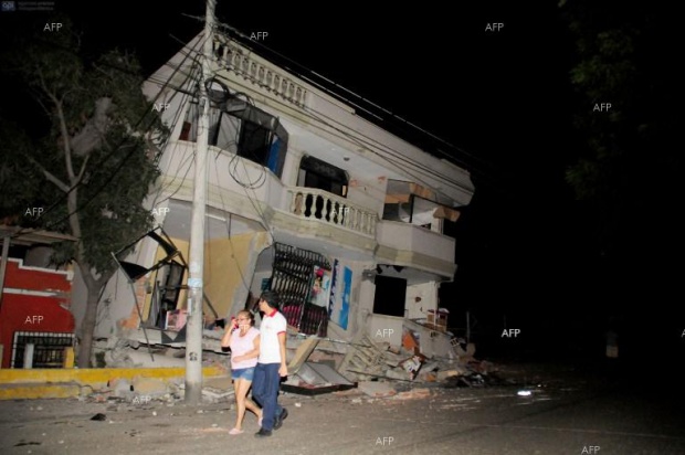 77 са вече жертвите на разрушителното земетресение в Еквадор