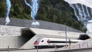 В Швейцария откриха най-дългия тунел в света