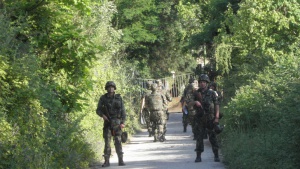 Сръбският военен министър инспектира границата с България
