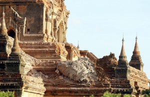 Земетресението в Мианмар е разрушело десетки архитектурни паметници