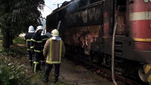 Локомотив се самозапали на жп гарата в Свиленград