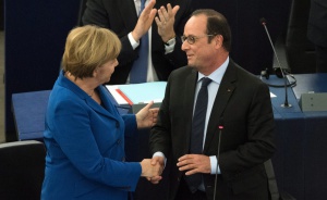 Меркел и Оланд се подготвят за Братислава