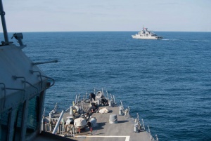 Провеждат съвместно учение PASSEX с участието на френския кораб „Промие Метр Л’ер” и българските ВМС
