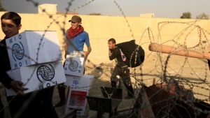 Камиони с хуманитарна помощ за Мосул пристигнаха в Ербил