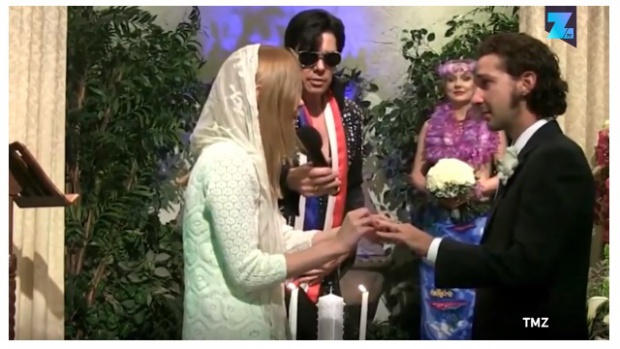 Звезда от "Трансформърс" се венча в стил Елвис Пресли