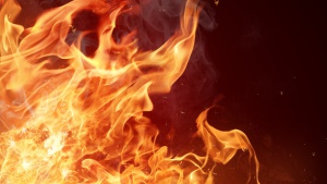 Пожар горя в Харманли
