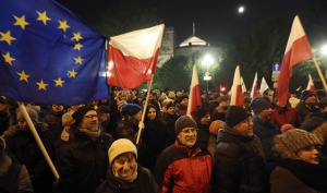 Парламентарна криза и масови протести в Полша