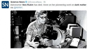 Астрономката Вера Рубин си отиде на 88-годишна възраст