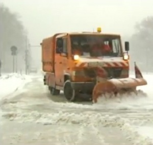 Силен вятър и снеговалеж в Берлин