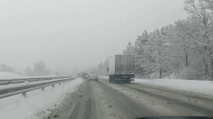 Заради катастрофа затвориха част от АМ "Тракия"