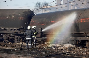 Охранителна камера е знаснела влизането на влаковата композиция в Хитрино преди експлозията
