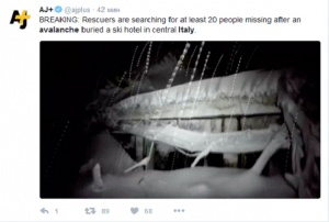 Расте броят на загиналите след падналата лавина в Италия