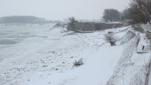 Лед покри Дунава край Силистра