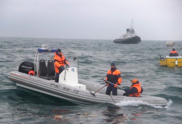 Край Сочи откриха части от телата на пасажери на падналия Ту-154
