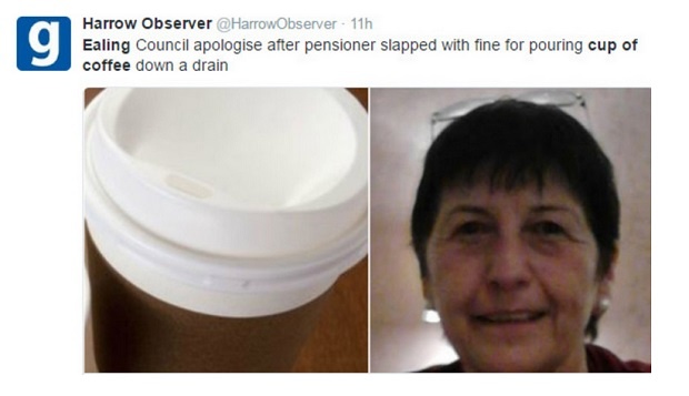 Глобиха англичанка с 80 паунда заради излято кафе в канала