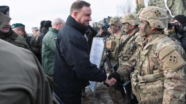 Президентът на Полша определи като "исторически момент" разполагането на американските войски в страната