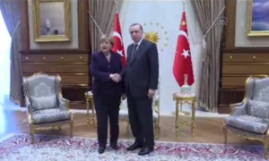 Ангела Меркел се среща с Реджеп Ердоган