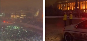 Румънците отново на протест въпреки лошото време