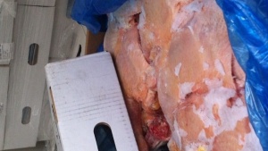 В спецакция задържаха полски ТИР, превозващ 20 тона контрабандно пилешко месо за Косово