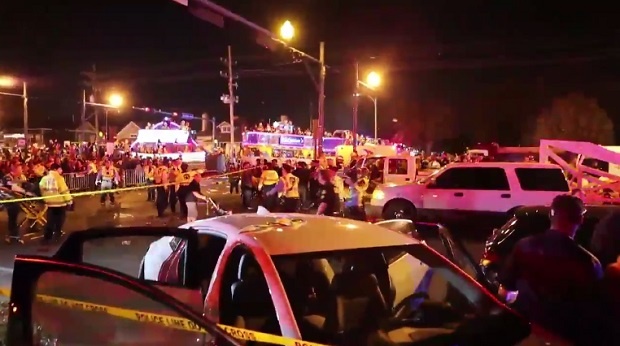 50 души пострадаха след като кола се вряза в тълпа в Ню Орлиънс