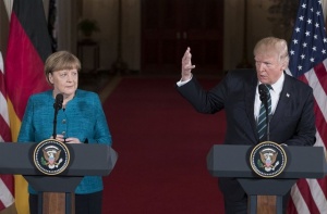 Тръмп на срещата с Меркел: САЩ е много могъща компания