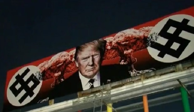 Появи се интересен билборд с лика на Тръмп